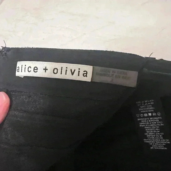 Strapless Jumpsuit Black Alice + Olivia Women’s size 2, small - embellished - Picture 12 of 13